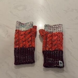 Smartwool Isto Colorful Knit Fingerless Gloves Hand Warmers